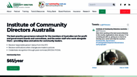 What Communitydirectors.com.au website looked like in 2021 (2 years ago)