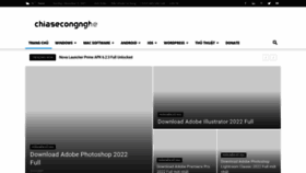 What Chiasecongnghe.net website looked like in 2021 (2 years ago)
