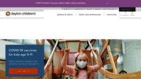 What Childrensdayton.org website looked like in 2021 (2 years ago)