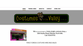 What Costumesinthevalley.com.au website looked like in 2021 (2 years ago)