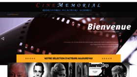 What Cinememorial.com website looked like in 2021 (2 years ago)