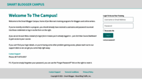 What Campus.smartblogger.com website looked like in 2021 (2 years ago)