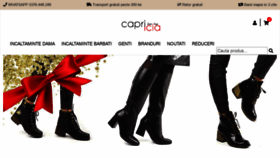 What Capricia.ro website looked like in 2021 (2 years ago)