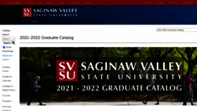 What Catalog.svsu.edu website looked like in 2021 (2 years ago)