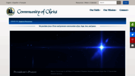 What Cofchrist.org website looked like in 2021 (3 years ago)