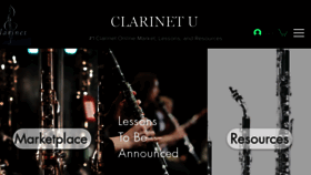 What Clarinetu.com website looked like in 2021 (2 years ago)