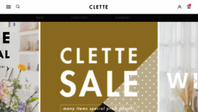 What Clette.jp website looked like in 2021 (2 years ago)