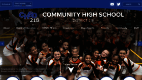 What Chsd218.org website looked like in 2021 (2 years ago)