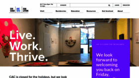 What Chicagoartistscoalition.org website looked like in 2021 (2 years ago)