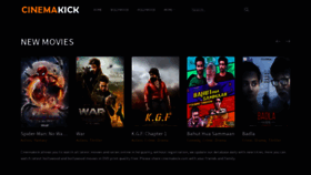 What Cinemakick.com website looked like in 2021 (2 years ago)