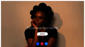 What Chimamanda.com website looked like in 2022 (2 years ago)
