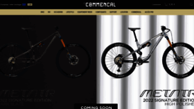 What Commencal-store.com website looked like in 2022 (2 years ago)