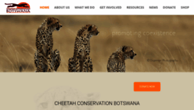 What Cheetahconservationbotswana.org website looked like in 2022 (2 years ago)