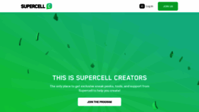 What Creators.supercell.com website looked like in 2022 (2 years ago)