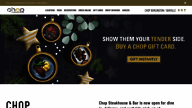 What Chop.ca website looked like in 2022 (3 years ago)