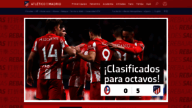 What Clubatleticodemadrid.com website looked like in 2022 (2 years ago)