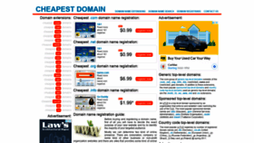 What Cheapestdomain.info website looked like in 2022 (2 years ago)