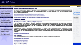What Cyprusvisa.eu website looked like in 2022 (2 years ago)