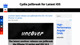 What Cydiajailbreak.info website looked like in 2022 (2 years ago)