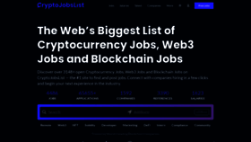 What Cryptojobslist.com website looked like in 2022 (2 years ago)