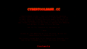 What Cybertoolbank.cc website looked like in 2022 (3 years ago)