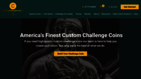 What Customchallengecoins.net website looked like in 2022 (3 years ago)