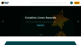 What Creative-lives.org website looked like in 2022 (2 years ago)