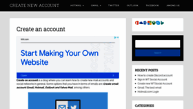 What Create-anaccount.com website looked like in 2022 (2 years ago)