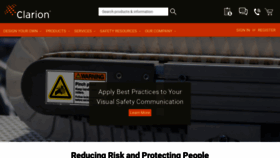 What Clarionsafety.com website looked like in 2022 (2 years ago)