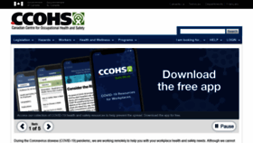 What Ccohs.ca website looked like in 2022 (2 years ago)