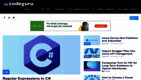 What Codeguru.com website looked like in 2022 (2 years ago)