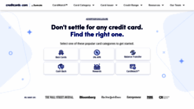 What Creditcards.com website looked like in 2022 (2 years ago)