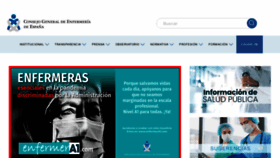 What Consejogeneralenfermeria.org website looked like in 2022 (2 years ago)