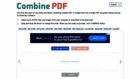What Combinepdf.com website looked like in 2022 (2 years ago)