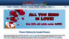 What Canadaflowers.ca website looked like in 2022 (2 years ago)