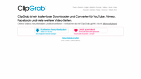 What Clipgrab.de website looked like in 2022 (2 years ago)
