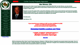 What Collierappraiser.com website looked like in 2022 (2 years ago)