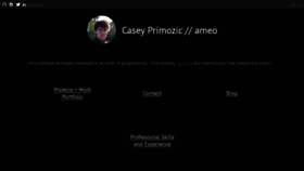 What Cprimozic.net website looked like in 2022 (2 years ago)