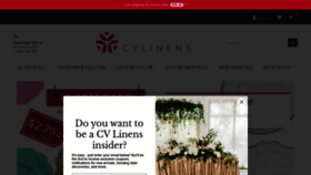What Cvlinens.com website looked like in 2022 (2 years ago)