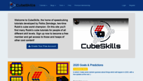 What Cubeskills.com website looked like in 2022 (2 years ago)