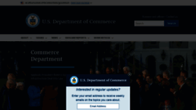What Commerce.gov website looked like in 2022 (2 years ago)