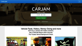 What Carjam.co.nz website looked like in 2022 (2 years ago)