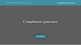What Complimentgenerator.co.uk website looked like in 2022 (3 years ago)