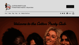 What Cottonpantyclub.com website looked like in 2022 (2 years ago)