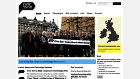 What Civicvoice.org.uk website looked like in 2022 (2 years ago)