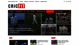 What Cricfit.com website looked like in 2022 (2 years ago)