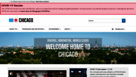 What Chicago.gov website looked like in 2022 (2 years ago)