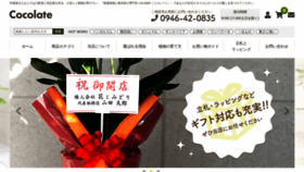 What Cocolate.jp website looked like in 2022 (2 years ago)