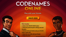 What Codenames.game website looked like in 2022 (2 years ago)