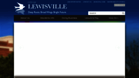 What Cityoflewisville.com website looked like in 2022 (2 years ago)